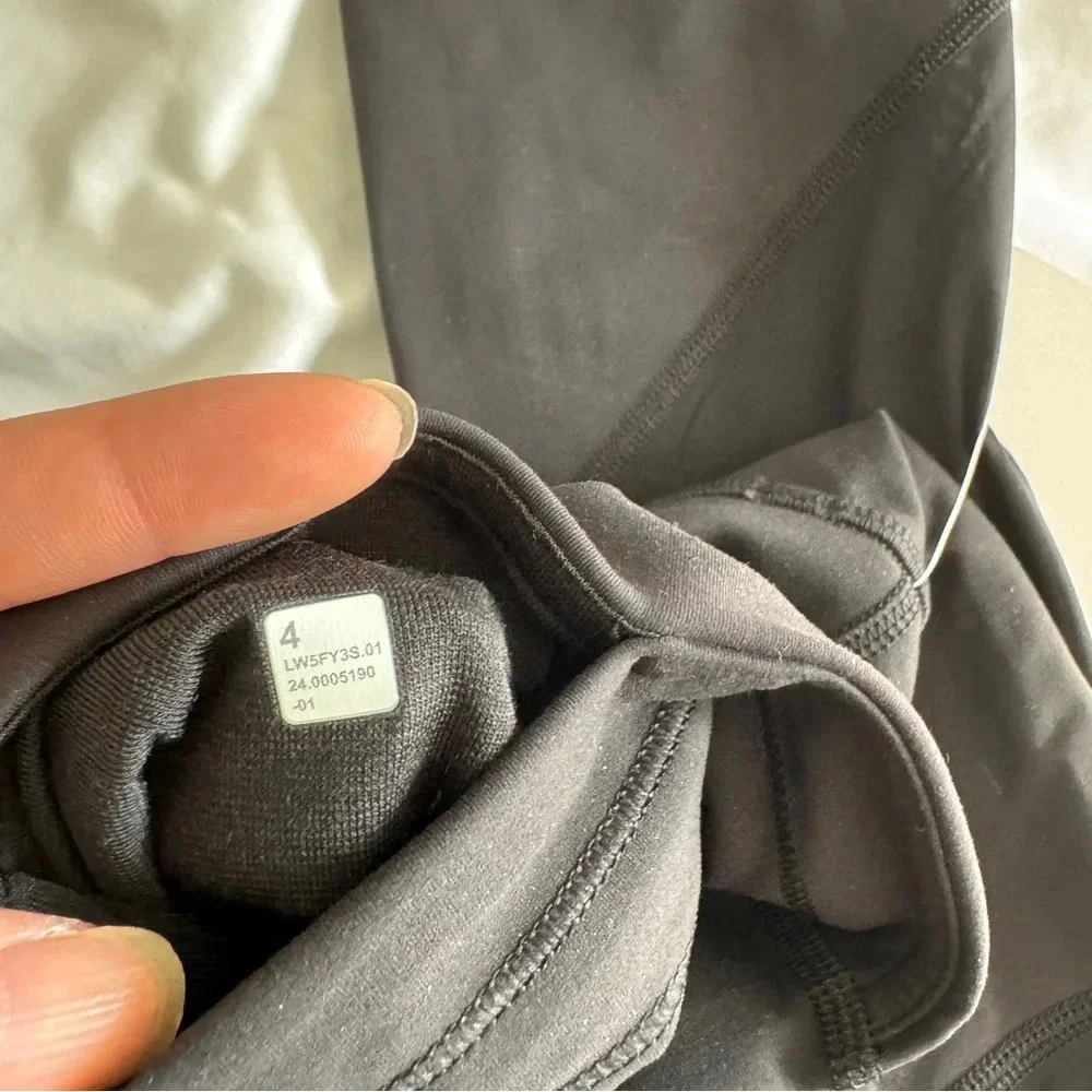 🆕🖤 Lululemon Wunder Train Mesh High Rise Tight 25” Black